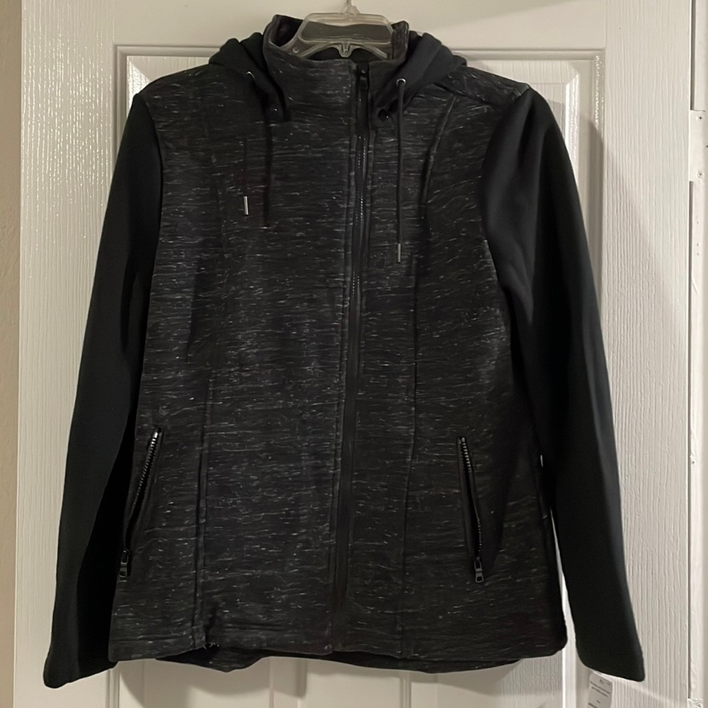 Brand new, with tags, fleece lined sweater jacket.